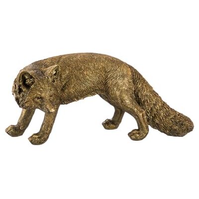 GILDE Figur Fabian – räv av konstharts – bronsfärgad – bredd 49 cm – dekoration – skulptur – djurfigur – hemtillbehör – presentidé – samlarobjekt GILDE Figur Fabian – räv av konstharts – bronsfärgad – bredd 49 cm – dekoration – skulptur – djurfigur – hemtillbehör – presentidé – samlarobjekt