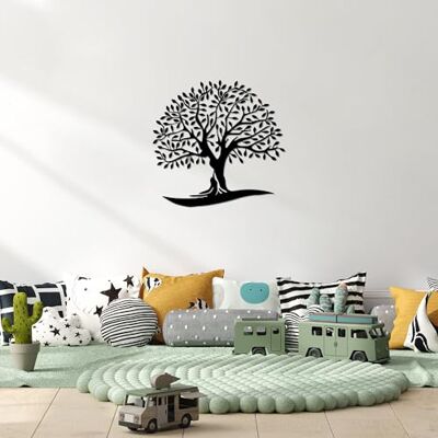Wallity Snygg svart dekorativ metallväggtillbehör, 64 x 66 cm 100% metall, 1,5 cm tjocklek Perfekt för modern heminredning och konstdisplay Wallity Snygg svart dekorativ metallväggtillbehör, 64 x 66 cm 100% metall, 1,5 cm tjocklek Perfekt för modern heminredning och konstdisplay