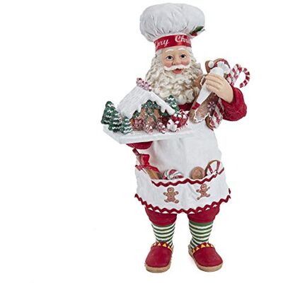 Kurt S. Adler Santa, harts polyvinylklorid, flerfärgad, 10,5 tum Kurt S. Adler Santa, harts polyvinylklorid, flerfärgad, 10,5 tum