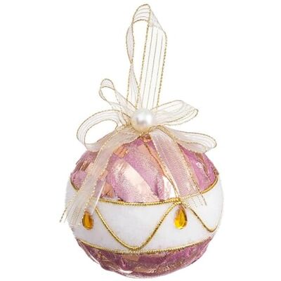 BigBuy Christmas Julbollar Vit Rosa Polyfoam Tyg 6 x 6 x 6 cm (6 st) BigBuy Christmas Julbollar Vit Rosa Polyfoam Tyg 6 x 6 x 6 cm (6 st)
