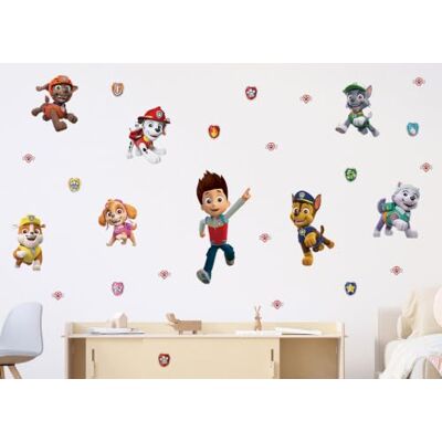 AG Design Paw Patrol Delar till hjälp, dekorativa klistermärken för väggar, möbler och inredning av ett barnrum, 65 x 85 cm, DK 2323, flerfärgad, 65 cm x 85 cm AG Design Paw Patrol Delar till hjälp, dekorativa klistermärken för väggar, möbler och inredning av ett barnrum, 65 x 85 cm, DK 2323, flerfärgad, 65 cm x 85 cm
