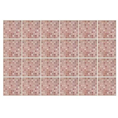WALPLUS 15 cm (6 tum) 24 st kakelklistermärken vintage rosa marmor mosaik skala och stick backsplash självhäftande dekaler vinyl heminredning gör-det-själv stänkskydd våren påsk dekoration kakel färg klistra på plattor WALPLUS 15 cm (6 tum) 24 st kakelklistermärken vintage rosa marmor mosaik skala och stick backsplash självhäftande dekaler vinyl heminredning gör-det-själv stänkskydd våren påsk dekoration kakel färg klistra på plattor