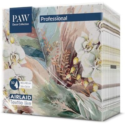 PAW Decor Collection PAW Airlaid servetter (40 x 40 cm) I 50 stycken I perfekt för bröllop, dop, nattvard, födelsedag, I högkvalitativ bordsdekoration av tyg servetter, dammliknande I dimmiga blad PAW Decor Collection PAW Airlaid servetter (40 x 40 cm) I 50 stycken I perfekt för bröllop, dop, nattvard, födelsedag, I högkvalitativ bordsdekoration av tyg servetter, dammliknande I dimmiga blad