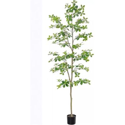 Zstar 210 cm konstgjort scheffleraträd, stora konstträd med tofp för inomhusdekor, stora konstgjorda växter Schefflera-träd med naturlig stam, realistiska blad för hem, kontor, balkong, dekor Zstar 210 cm konstgjort scheffleraträd, stora konstträd med tofp för inomhusdekor, stora konstgjorda växter Schefflera-träd med naturlig stam, realistiska blad för hem, kontor, balkong, dekor
