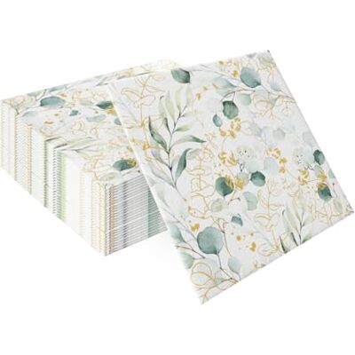PAW Decor Collection PAW – servetter av Airlaid – tygliknande (40 x 40 cm) I 50 stycken I perfekt för bröllop, dop, nattvardsgång, födelsedag I tygservetter – blad, eukalyptusI färg: Golden eucaliptus PAW Decor Collection PAW – servetter av Airlaid – tygliknande (40 x 40 cm) I 50 stycken I perfekt för bröllop, dop, nattvardsgång, födelsedag I tygservetter – blad, eukalyptusI färg: Golden eucaliptus