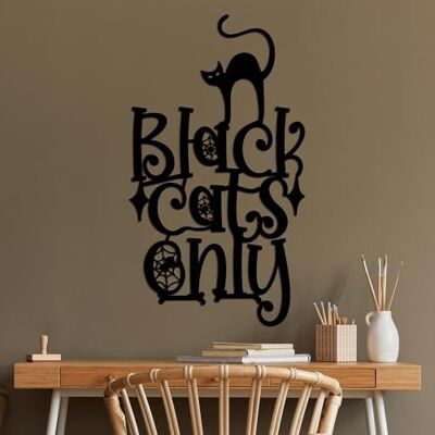 Wallity Snygg svart dekorativ metallväggtillbehör, 34 x 60 cm 100% metall, 1,5 mm tjocklek perfekt för modern heminredning och unik väggkonst Wallity Snygg svart dekorativ metallväggtillbehör, 34 x 60 cm 100% metall, 1,5 mm tjocklek perfekt för modern heminredning och unik väggkonst
