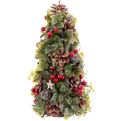 BigBuy Christmas Snövit prydnad Röd Multifärg Plast Foam Ananas Julgran 18 x 18 x 30 cm BigBuy Christmas Snövit prydnad Röd Multifärg Plast Foam Ananas Julgran 18 x 18 x 30 cm