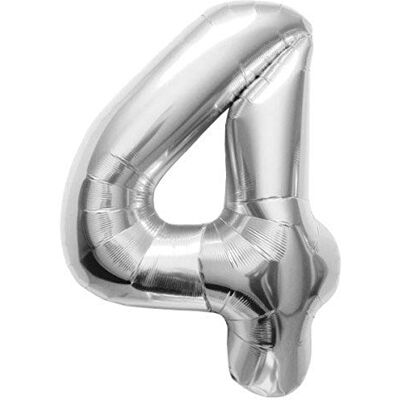 Folat La Luftballons 00098 behållare folie ballong, silver Folat La Luftballons 00098 behållare folie ballong, silver