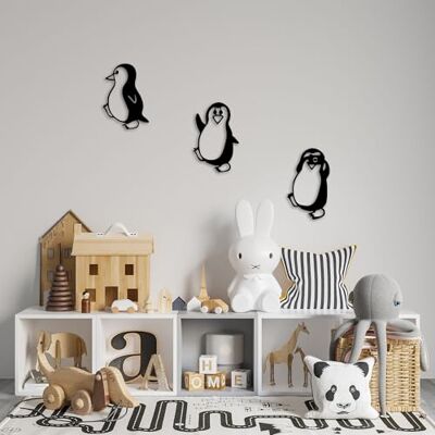 Wallity Snygg svart dekorativ metallvägg tillbehör (3 stycken) 100% metall, 1 mm tjocklek Perfekt för heminredning, modern och elegant design Wallity Snygg svart dekorativ metallvägg tillbehör (3 stycken) 100% metall, 1 mm tjocklek Perfekt för heminredning, modern och elegant design