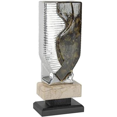 ART AT11673 Trophy keramik och kristall, vuxna unisex, silver/grön, 23 cm ART AT11673 Trophy keramik och kristall, vuxna unisex, silver/grön, 23 cm