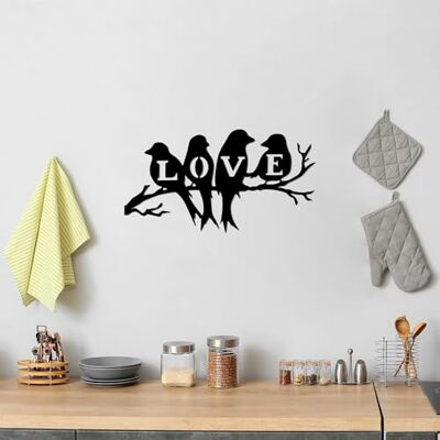 Wallity Snygg svart dekorativ metallväggtillbehör, 37 x 68 cm 100% metall, 1,5 mm tjocklek perfekt för modern heminredning och unik väggkonst Wallity Snygg svart dekorativ metallväggtillbehör, 37 x 68 cm 100% metall, 1,5 mm tjocklek perfekt för modern heminredning och unik väggkonst