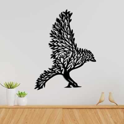 Wallity Snygg svart dekorativ metallväggtillbehör, 55 x 42 cm 100% metall, 1,5 mm tjocklek lätt och modern design för heminredning Wallity Snygg svart dekorativ metallväggtillbehör, 55 x 42 cm 100% metall, 1,5 mm tjocklek lätt och modern design för heminredning