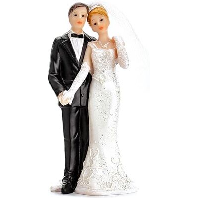 Decoraparty Bröllopstårta bröllopstårta statyett tårtdekoration figurer bröllop bordslöpare bröllop harts höjd 11 cm Decoraparty Bröllopstårta bröllopstårta statyett tårtdekoration figurer bröllop bordslöpare bröllop harts höjd 11 cm