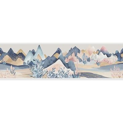 AG Design Aquarellberge Självhäftande kant, kök, vardagsrum, väggklistermärken, flerfärgad, av 500 x 13,8 cm AWB 8416 AG Design Aquarellberge Självhäftande kant, kök, vardagsrum, väggklistermärken, flerfärgad, av 500 x 13,8 cm AWB 8416