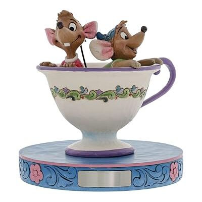 Enesco Disney Traditions av Jim Shore "Cinderella" Jaq och Gus tekopp sten harts statyett, 10,8 cm Enesco Disney Traditions av Jim Shore "Cinderella" Jaq och Gus tekopp sten harts statyett, 10,8 cm