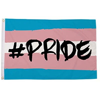 AZ FLAG Flagga Transgender Hashtag Pride 90x60 cm 100D Polyester 2 Öljetter Inom- och utomhusbruk dekorativ flagga dubbelsydda sömmar och förstärkta kanter med metallöljetter AZ FLAG Flagga Transgender Hashtag Pride 90x60 cm 100D Polyester 2 Öljetter Inom- och utomhusbruk dekorativ flagga dubbelsydda sömmar och förstärkta kanter med metallöljetter