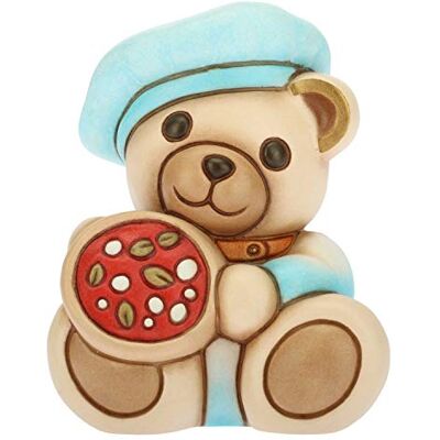 THUN Teddy Neapel, Nalle med Pizza-Margareta Hemtillbehör för samlare Medium storlek Keramik 7,8 x 7 x 9,8 h cm THUN Teddy Neapel, Nalle med Pizza-Margareta Hemtillbehör för samlare Medium storlek Keramik 7,8 x 7 x 9,8 h cm