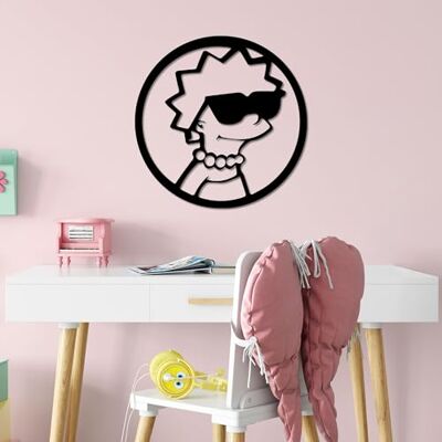 Wallity Snygg svart dekorativ metallväggtillbehör, 33 x 33 cm 100% metall, 1,5 mm tjocklek Perfekt för modern heminredning och konstdisplay Wallity Snygg svart dekorativ metallväggtillbehör, 33 x 33 cm 100% metall, 1,5 mm tjocklek Perfekt för modern heminredning och konstdisplay