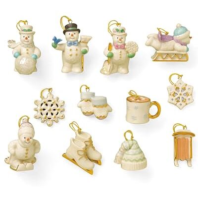 Lenox 828202 Snow Pals 12-delars prydnadsset, jul Lenox 828202 Snow Pals 12-delars prydnadsset, jul