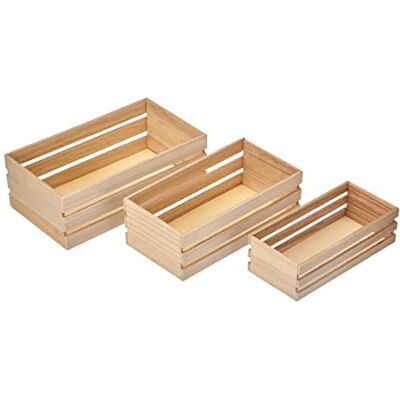 Artemio 14001929 dekorhylla av trä, 3 stycken, 21,5 x 7 x 12 cm, beige Artemio 14001929 dekorhylla av trä, 3 stycken, 21,5 x 7 x 12 cm, beige
