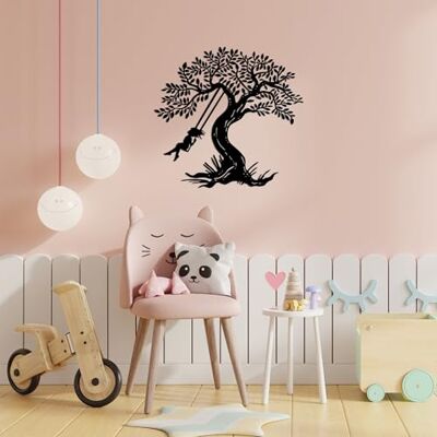 Wallity Snygg svart dekorativ metallväggtillbehör, 70 x 73 cm 100% metall, 1,5 mm tjocklek perfekt för modern heminredning och unik väggkonst Wallity Snygg svart dekorativ metallväggtillbehör, 70 x 73 cm 100% metall, 1,5 mm tjocklek perfekt för modern heminredning och unik väggkonst