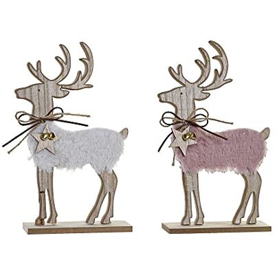 DKD Home Decor Navidisk prydnad Polyester Rene Trä MDF (2 st) (17 x 5 x 29 cm) DKD Home Decor Navidisk prydnad Polyester Rene Trä MDF (2 st) (17 x 5 x 29 cm)
