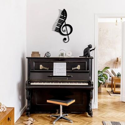 Wallity Snygg svart dekorativ metallväggtillbehör, 42 x 69 cm 100% metall, 1,5 mm tjocklek perfekt för modern heminredning och unik väggkonst Wallity Snygg svart dekorativ metallväggtillbehör, 42 x 69 cm 100% metall, 1,5 mm tjocklek perfekt för modern heminredning och unik väggkonst