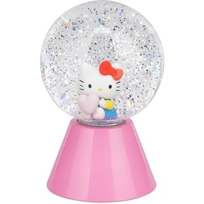 Paladone Hello Kitty LED-glitterboll, officiellt licensierad färgskiftande upplyst snöglob för barn, tonåringar, flickor, kvinnor Sanrio-gåvor, kompakt design Paladone Hello Kitty LED-glitterboll, officiellt licensierad färgskiftande upplyst snöglob för barn, tonåringar, flickor, kvinnor Sanrio-gåvor, kompakt design