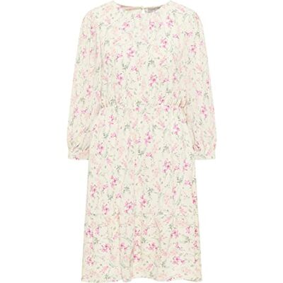 EMBELL Midiklänning för kvinnor med blomtryck, Vit flerfärgad, XL EMBELL Midiklänning för kvinnor med blomtryck, Vit flerfärgad, XL