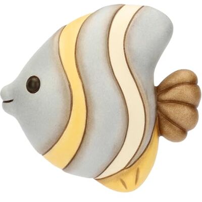 THUN Formell 3D liten randig fisk, keramik, havskollektion för älskande, 11,1 x 10,4 x 3 cm THUN Formell 3D liten randig fisk, keramik, havskollektion för älskande, 11,1 x 10,4 x 3 cm