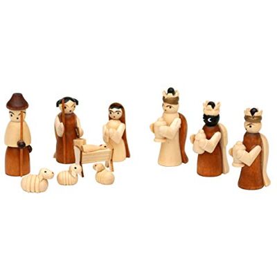 Dekohelden24 Trä krubbfigurer som set om 10, mått L/B/H: 1,7 x 2,8 x 5 cm, VSGWK89, natur/brun, set om 10, 5 cm Dekohelden24 Trä krubbfigurer som set om 10, mått L/B/H: 1,7 x 2,8 x 5 cm, VSGWK89, natur/brun, set om 10, 5 cm
