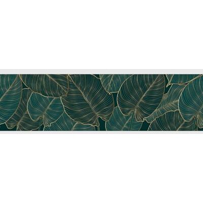 AG Design Självhäftande blad kant, kök, vardagsrum, väggdekal, flerfärgad, av 500 x 13,8 cm AWB 8400 AG Design Självhäftande blad kant, kök, vardagsrum, väggdekal, flerfärgad, av 500 x 13,8 cm AWB 8400