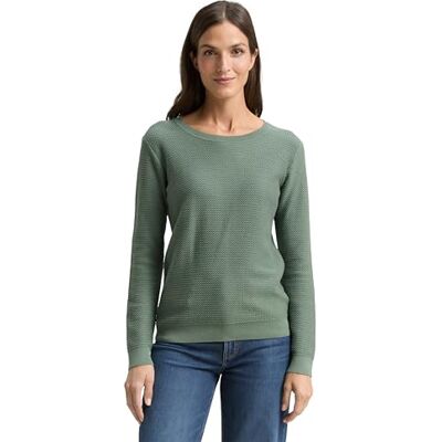 TOM TAILOR damtröja, 13182 – Pale Bark Green, XL TOM TAILOR damtröja, 13182 – Pale Bark Green, XL