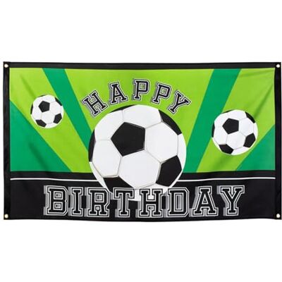 Boland 62502 – Flagga Happy Birthday, storlek 90 x 150 cm, banderoll, flagga, fotboll, sport, dekoration, födelsedag, temafest, grön, en storlek Boland 62502 – Flagga Happy Birthday, storlek 90 x 150 cm, banderoll, flagga, fotboll, sport, dekoration, födelsedag, temafest, grön, en storlek