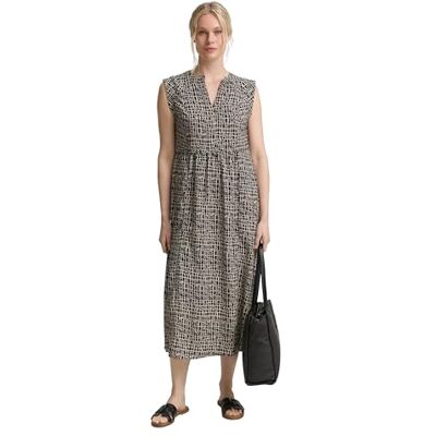 TOM TAILOR damklänning, 38117 – Abstrakt svart rutnät design, 40 TOM TAILOR damklänning, 38117 – Abstrakt svart rutnät design, 40