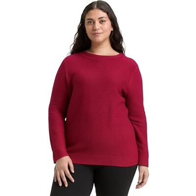 TOM TAILOR Plussize damtröja, 10361 – Rumba röd, 54 plus size TOM TAILOR Plussize damtröja, 10361 – Rumba röd, 54 plus size