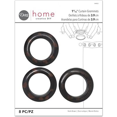 Dritz 1–9/40 cm innerdiameter plastgardingenomföringar, paket med 8, rustik brun Dritz 1–9/40 cm innerdiameter plastgardingenomföringar, paket med 8, rustik brun
