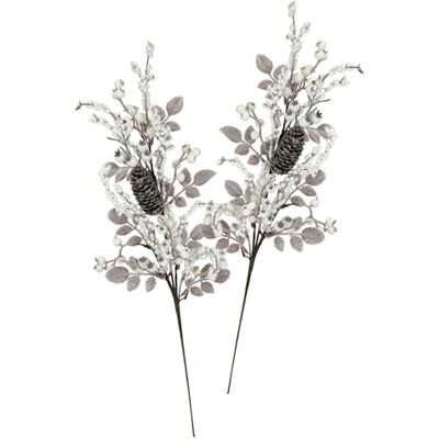 Flair Flower Konstgjord bärgren med kottar, set om 2, 72 cm, gren, AST grenar, blommor för golvvas, blomster, bär, konstgjord blomma, konstgjord gren, dekorativ gren, stjälkblomma, dekoration för girlang, krans, Flair Flower Konstgjord bärgren med kottar, set om 2, 72 cm, gren, AST grenar, blommor för golvvas, blomster, bär, konstgjord blomma, konstgjord gren, dekorativ gren, stjälkblomma, dekoration för girlang, krans,