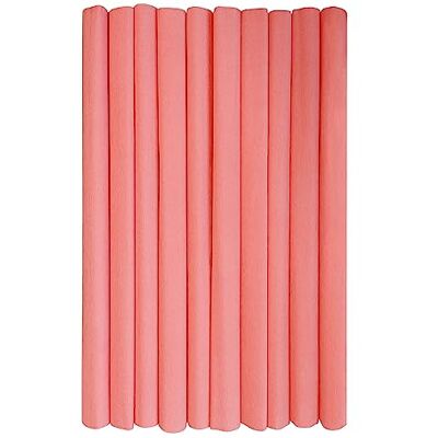 Interdruk – Crêpepapper Rullar för Barns DIY och Dekorationer Paket med 10 rullar (50 cm x 200 cm, 28 g/m2) – 10 lax Interdruk – Crêpepapper Rullar för Barns DIY och Dekorationer Paket med 10 rullar (50 cm x 200 cm, 28 g/m2) – 10 lax