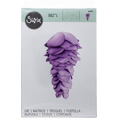 Sizzix 613327 Wisteria Bigz L stansning mall 664391 wisteria, papper metall, wisteria, en storlek Sizzix 613327 Wisteria Bigz L stansning mall 664391 wisteria, papper metall, wisteria, en storlek