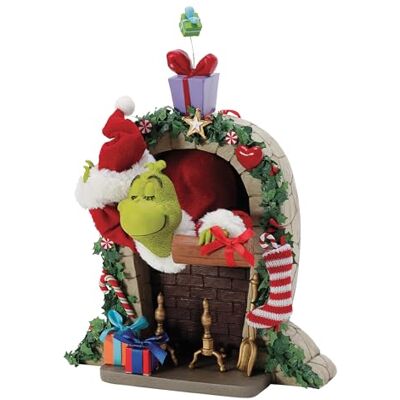 Department 56 Possible Dreams Dr. Seuss Grinchen Up The Chimbley Figurine, 28 cm, flerfärgad Department 56 Possible Dreams Dr. Seuss Grinchen Up The Chimbley Figurine, 28 cm, flerfärgad