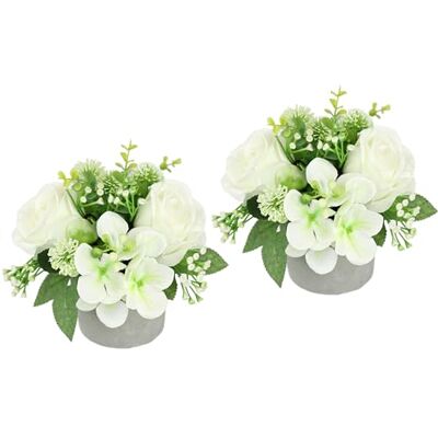 Flair Flower Arrangemang rosor hortensia bröllop konstgjord blomma 15 cm liten bordsblomma som äkta dekorativ blomma dekoration bröllopsdekoration blomsmycke konstgjord växt konstgjord blomma bordsdekoration Flair Flower Arrangemang rosor hortensia bröllop konstgjord blomma 15 cm liten bordsblomma som äkta dekorativ blomma dekoration bröllopsdekoration blomsmycke konstgjord växt konstgjord blomma bordsdekoration