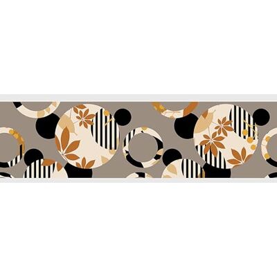 AG Design självhäftande kant cirklar blommor, AWB 8272 Självhäftande dekoration för väggar, möbler, tapeter, väggpaneler och dörrar, folie, flerfärgad bredd 500 cm x höjd 14 cm AG Design självhäftande kant cirklar blommor, AWB 8272 Självhäftande dekoration för väggar, möbler, tapeter, väggpaneler och dörrar, folie, flerfärgad bredd 500 cm x höjd 14 cm