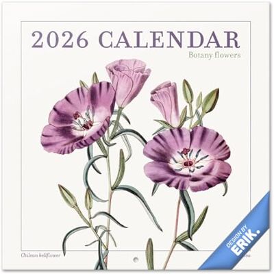 Grupo Erik Wall Calendar 2026 Flowers Botanical Calendar 2026 Square 30 x 30 cm 12 x 12 inches Wall Planner, Family Planner Month To View Botanical Gifts For Friends Grupo Erik Wall Calendar 2026 Flowers Botanical Calendar 2026 Square 30 x 30 cm 12 x 12 inches Wall Planner, Family Planner Month To View Botanical Gifts For Friends