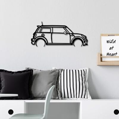 Wallity Snygg svart dekorativ metallväggtillbehör, 73 x 33 cm 100% metall, 1,5 mm tjocklek lätt och modern design för heminredning Wallity Snygg svart dekorativ metallväggtillbehör, 73 x 33 cm 100% metall, 1,5 mm tjocklek lätt och modern design för heminredning