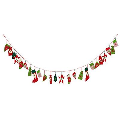 Brauns-Heitmann - Adventskalenderkedja - Röd - Grön - Adventskalender Brauns-Heitmann - Adventskalenderkedja - Röd - Grön - Adventskalender