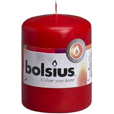 bolsius släta blockljus – röd – 10 stycken – 8 cm – dekorativa hushållsljus – längd brinntid 17 timmar – oparfymerad bolsius släta blockljus – röd – 10 stycken – 8 cm – dekorativa hushållsljus – längd brinntid 17 timmar – oparfymerad