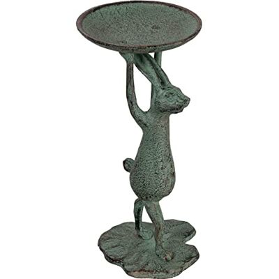 Creative Kreativ Co-Op gjutjärn kanin hållare (rymmer 3 tum pelarljus), patina finish accent dekor Creative Kreativ Co-Op gjutjärn kanin hållare (rymmer 3 tum pelarljus), patina finish accent dekor