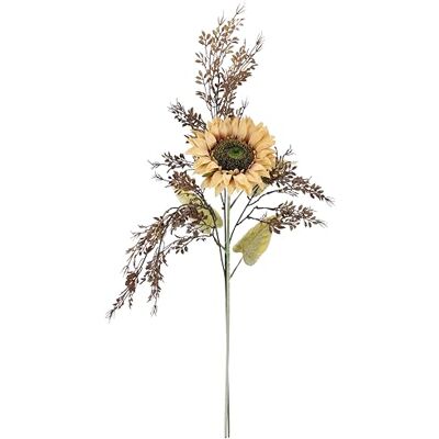 Flair Flower Konstgjorda blommor set solros med dekorativ gren, grädde 70 cm sidenblomma för vas, höstdekoration, bordsdekoration, blomarrangemang, heminredning, blomblomblomblomblad, konstgjord dekoration Flair Flower Konstgjorda blommor set solros med dekorativ gren, grädde 70 cm sidenblomma för vas, höstdekoration, bordsdekoration, blomarrangemang, heminredning, blomblomblomblomblad, konstgjord dekoration