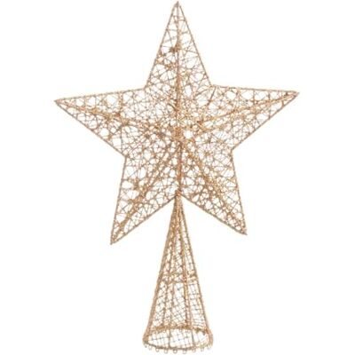 BigBuy Christmas Julstjärna Guld Metall 20 x 6 x 28 cm BigBuy Christmas Julstjärna Guld Metall 20 x 6 x 28 cm